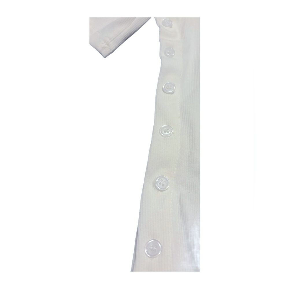 Dazy Side Button Ribbed T-Shirt - Picture 3 of 4